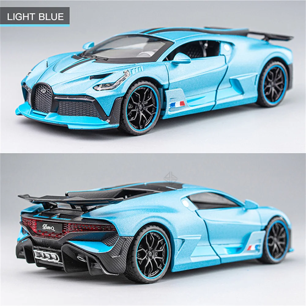 1/32 Alloy Diecasts Metal Toy Car Model Bugatti Divo Toy Vehicles Miniature Car Model With Light Toys For Boys Kids Christmas Gi