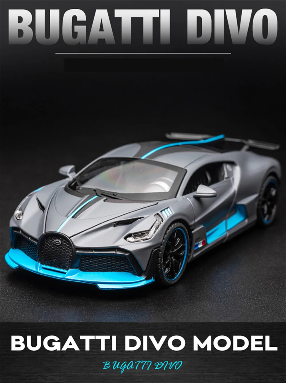 1/32 Alloy Diecasts Metal Toy Car Model Bugatti Divo Toy Vehicles Miniature Car Model With Light Toys For Boys Kids Christmas Gi