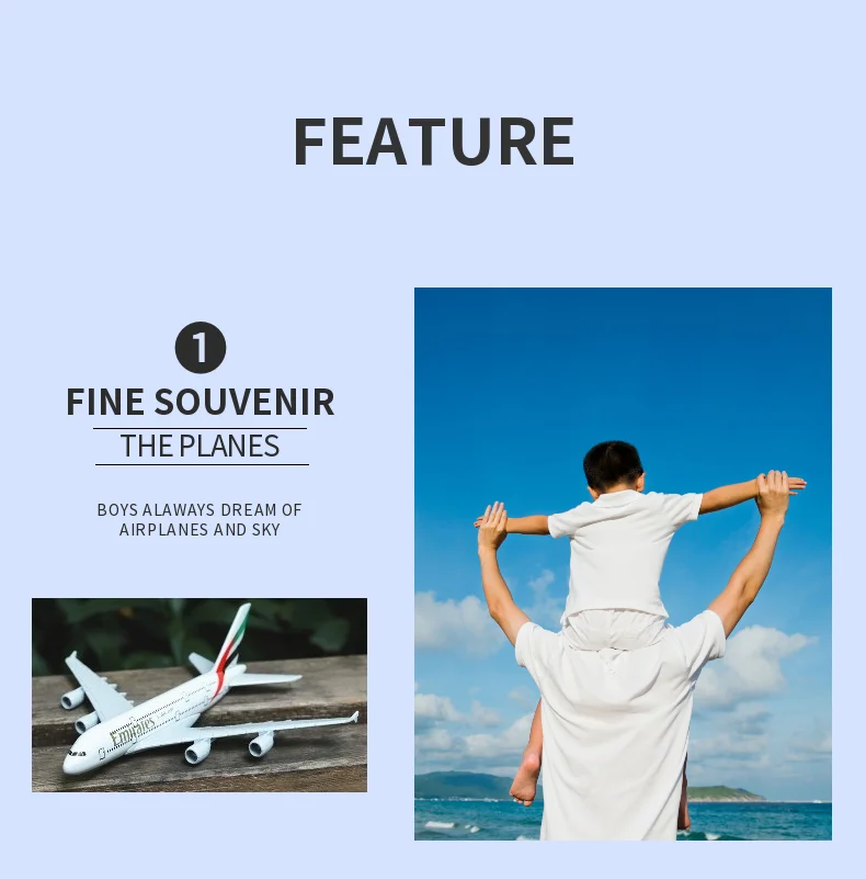 Scale 1:400 Metal Aircraft Replica Emirates Airlines A380 B777 Airplane Diecast Model Aviation Plane Collectible Toys for Boys