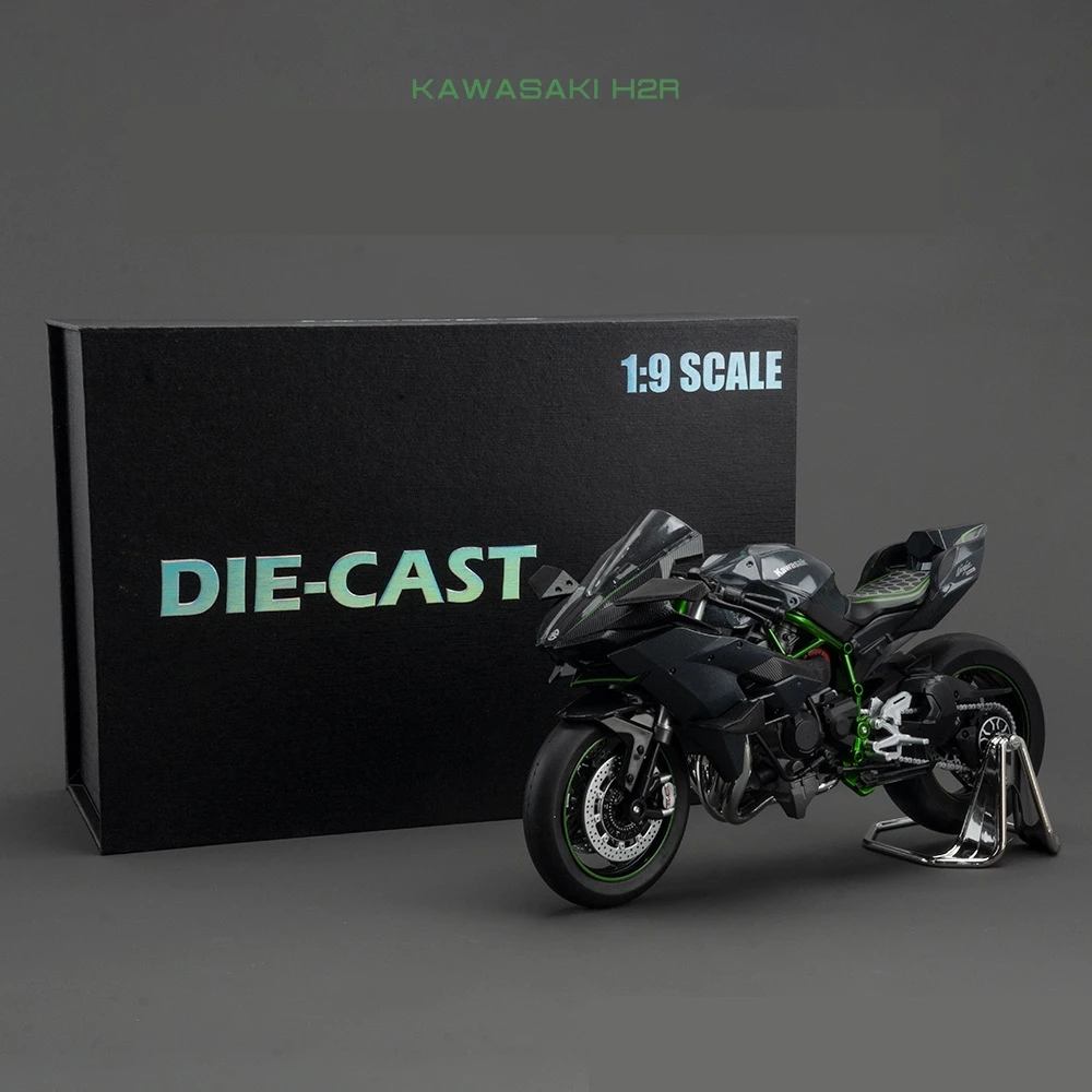 1/9 Kawasaki Ninja H2R BMW S1000RR SUZUKI GSX-R1000RR Hayabusa GSX-1300R Motorcycle Toy Model Diecast Metal Miniature Gift Boys