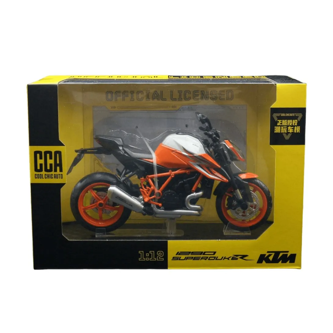 1/12 KTM 1290 Super Duke R 2022 Toy Motorcycle CCA Diecast Model 1:12 Sport Racing Miniature Collection Gift For Kid Children 1/12 KTM 1290 Super Duke R 2022 Toy Motorcycle CCA Diecast Model 1:12 Sport Racing Miniature Collection Gift For Kid Children