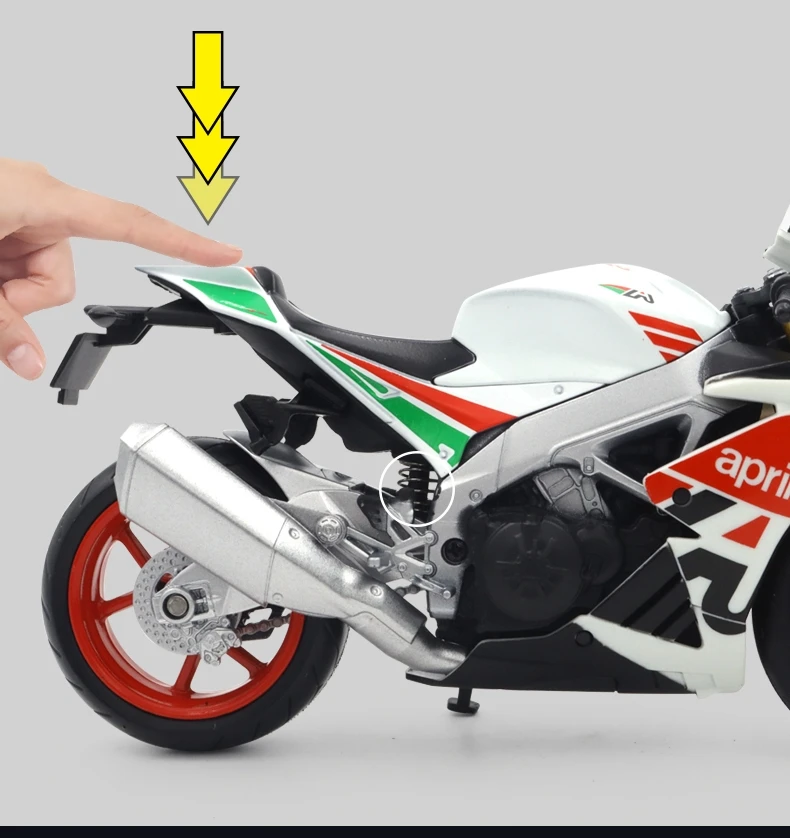 1/12 Aprilia RSV4 RR1000 Toy Motorcycle RMZ City Diecast Metal Miniature Model 1:12 Racing Super Sport Collection Gift Boy Kid 1/12 Aprilia RSV4 RR1000 Toy Motorcycle RMZ City Diecast Metal Miniature Model 1:12 Racing Super Sport Collection Gift Boy Kid