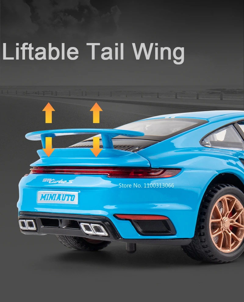 1:32 911 Turbo S Alloy Car Toy Model Metal Body Diecasts Super Sport Car with Pull Back Function Vehicle Toys for Children Gifts 1:32 911 Turbo S Alloy Car Toy Model Metal Body Diecasts Super Sport Car with Pull Back Function Vehicle Toys for Children Gifts