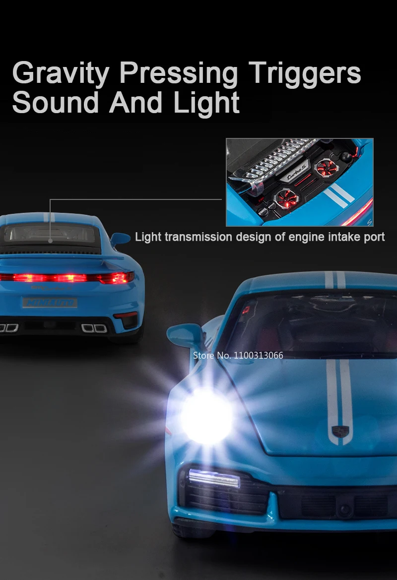 1:32 911 Turbo S Alloy Car Toy Model Metal Body Diecasts Super Sport Car with Pull Back Function Vehicle Toys for Children Gifts 1:32 911 Turbo S Alloy Car Toy Model Metal Body Diecasts Super Sport Car with Pull Back Function Vehicle Toys for Children Gifts