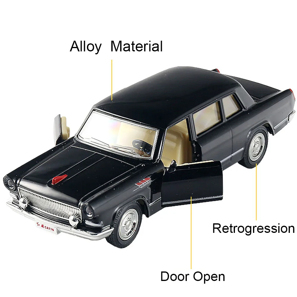 MAKEDA 1:43 HongQi CA770 Alloy Car Model Diecasts &Toy Vehicles Simulator Classic Pull Back 2 Doors Opend Metal Cars Kids Gifts MAKEDA 1:43 HongQi CA770 Alloy Car Model Diecasts &Toy Vehicles Simulator Classic Pull Back 2 Doors Opend Metal Cars Kids Gifts