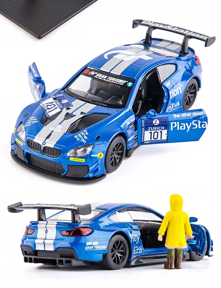 1/43 Nissan GTR Audi BMW McLaren Lamborghini Racing Car Toy For Children DTM Diecast Miniature Model Collection Gift For Boy Kid