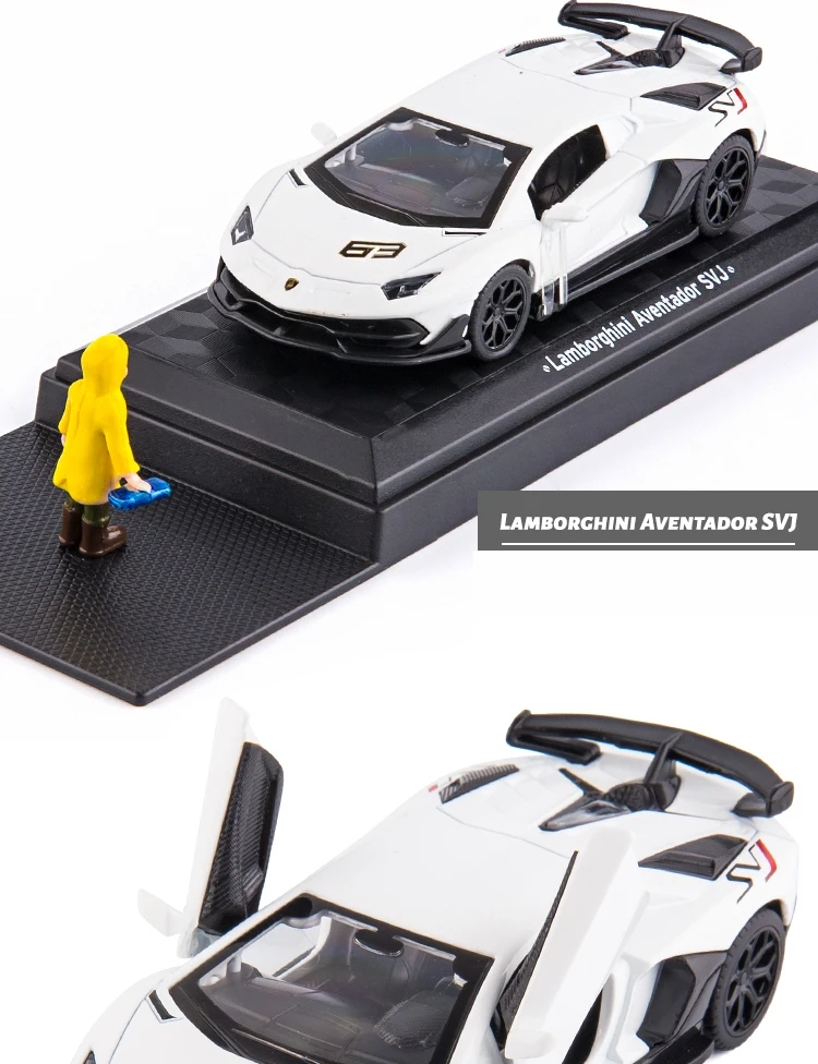 1/43 Nissan GTR Audi BMW McLaren Lamborghini Racing Car Toy For Children DTM Diecast Miniature Model Collection Gift For Boy Kid