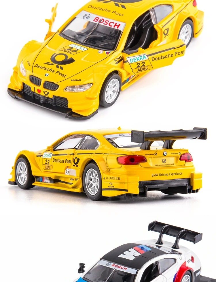 1/43 Nissan GTR Audi BMW McLaren Lamborghini Racing Car Toy For Children DTM Diecast Miniature Model Collection Gift For Boy Kid