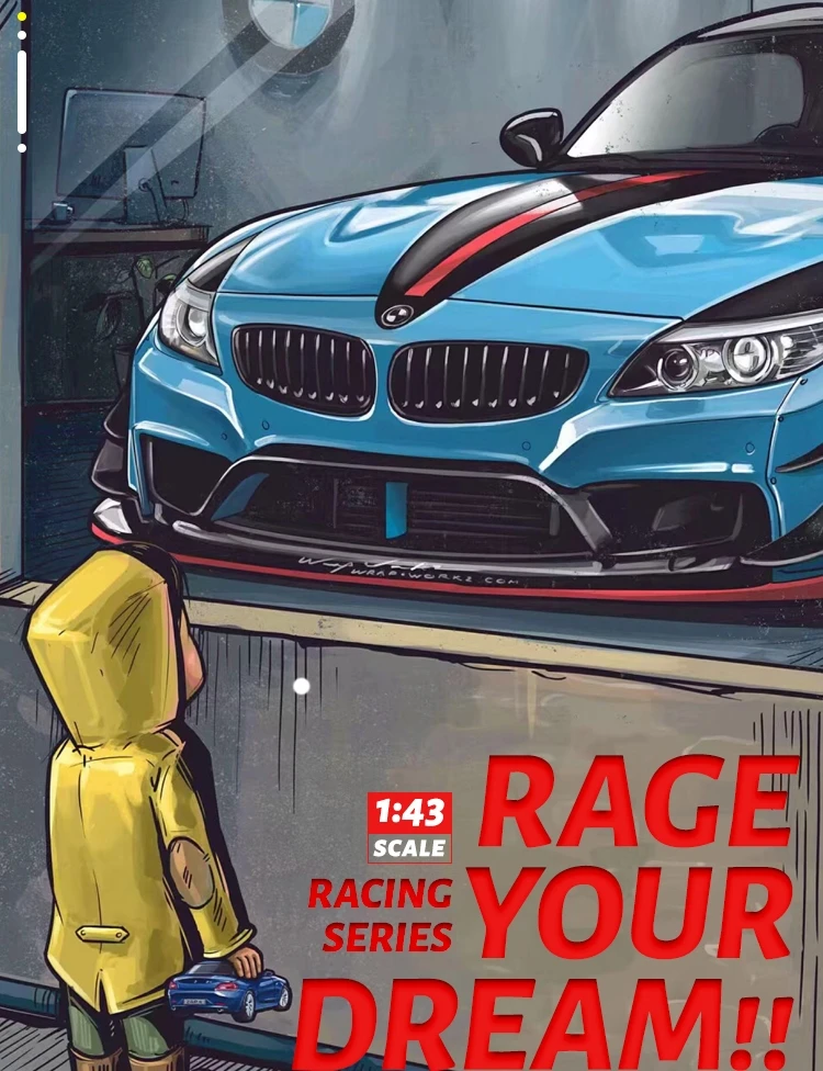 1/43 Nissan GTR Audi BMW McLaren Lamborghini Racing Car Toy For Children DTM Diecast Miniature Model Collection Gift For Boy Kid