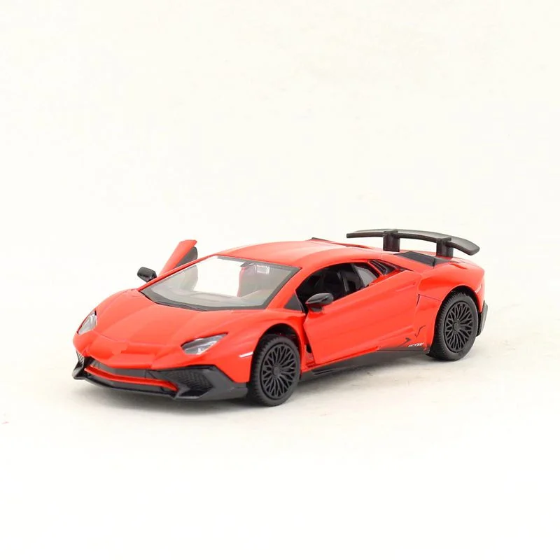 1/36 Lamborghini Aventador LP750-4 SV Coupe Toy Car RMZ City Diecast Metal Miniature Model Pull Back Collection Gift For Boy