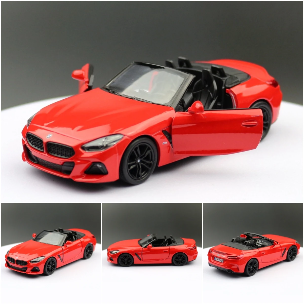 KiNSMART Toy Car Model 1/34 BMW Z4 M40i Roadster Convertible Alloy Diecast Miniature Vehicle Collection Gift For Children Boy KiNSMART Toy Car Model 1/34 BMW Z4 M40i Roadster Convertible Alloy Diecast Miniature Vehicle Collection Gift For Children Boy