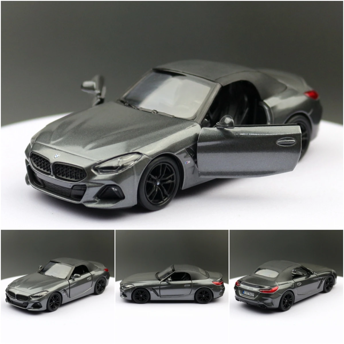 KiNSMART Toy Car Model 1/34 BMW Z4 M40i Roadster Convertible Alloy Diecast Miniature Vehicle Collection Gift For Children Boy KiNSMART Toy Car Model 1/34 BMW Z4 M40i Roadster Convertible Alloy Diecast Miniature Vehicle Collection Gift For Children Boy