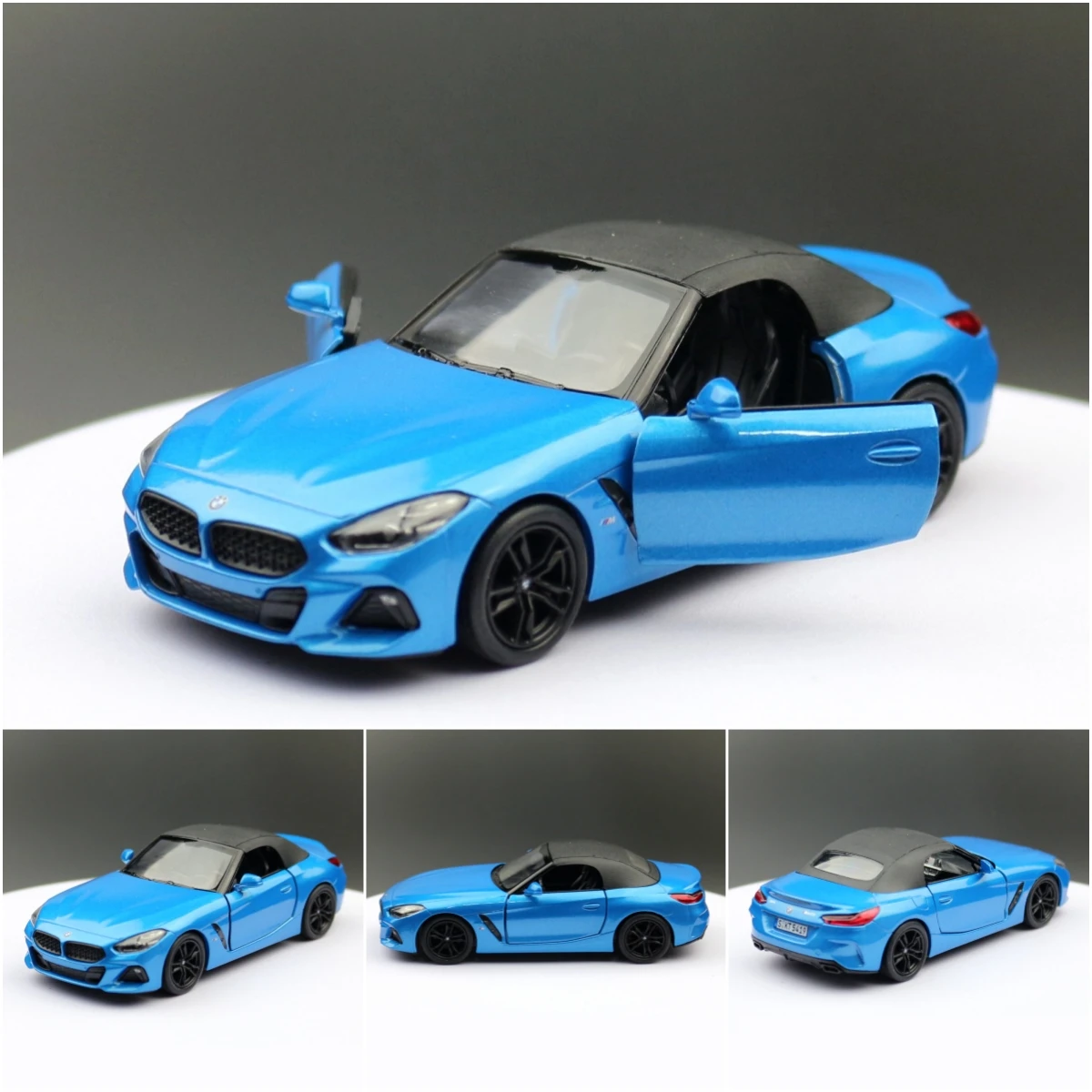 KiNSMART Toy Car Model 1/34 BMW Z4 M40i Roadster Convertible Alloy Diecast Miniature Vehicle Collection Gift For Children Boy KiNSMART Toy Car Model 1/34 BMW Z4 M40i Roadster Convertible Alloy Diecast Miniature Vehicle Collection Gift For Children Boy