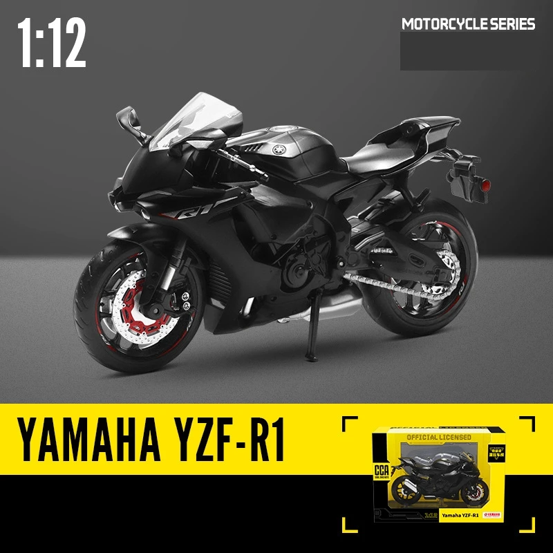 CCA MSZ 1/12 Motorcycle Toy Model Miniature Diecast SUZUKI YAMAHA KAWASAKI BMW HONDA Motorbike Collection Gift For Boy Children