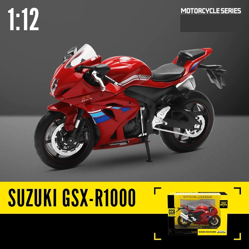 CCA MSZ 1/12 Motorcycle Toy Model Miniature Diecast SUZUKI YAMAHA KAWASAKI BMW HONDA Motorbike Collection Gift For Boy Children