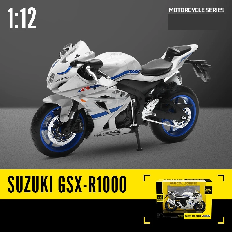 CCA MSZ 1/12 Motorcycle Toy Model Miniature Diecast SUZUKI YAMAHA KAWASAKI BMW HONDA Motorbike Collection Gift For Boy Children