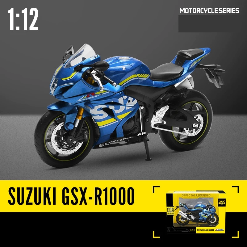 CCA MSZ 1/12 Motorcycle Toy Model Miniature Diecast SUZUKI YAMAHA KAWASAKI BMW HONDA Motorbike Collection Gift For Boy Children