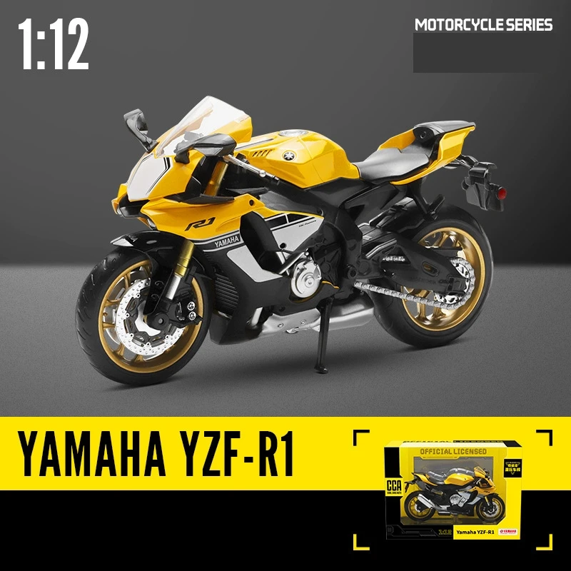 CCA MSZ 1/12 Motorcycle Toy Model Miniature Diecast SUZUKI YAMAHA KAWASAKI BMW HONDA Motorbike Collection Gift For Boy Children