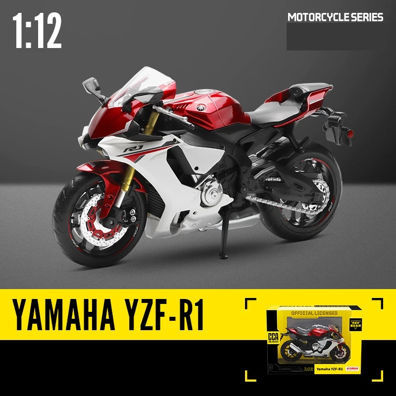 CCA MSZ 1/12 Motorcycle Toy Model Miniature Diecast SUZUKI YAMAHA KAWASAKI BMW HONDA Motorbike Collection Gift For Boy Children