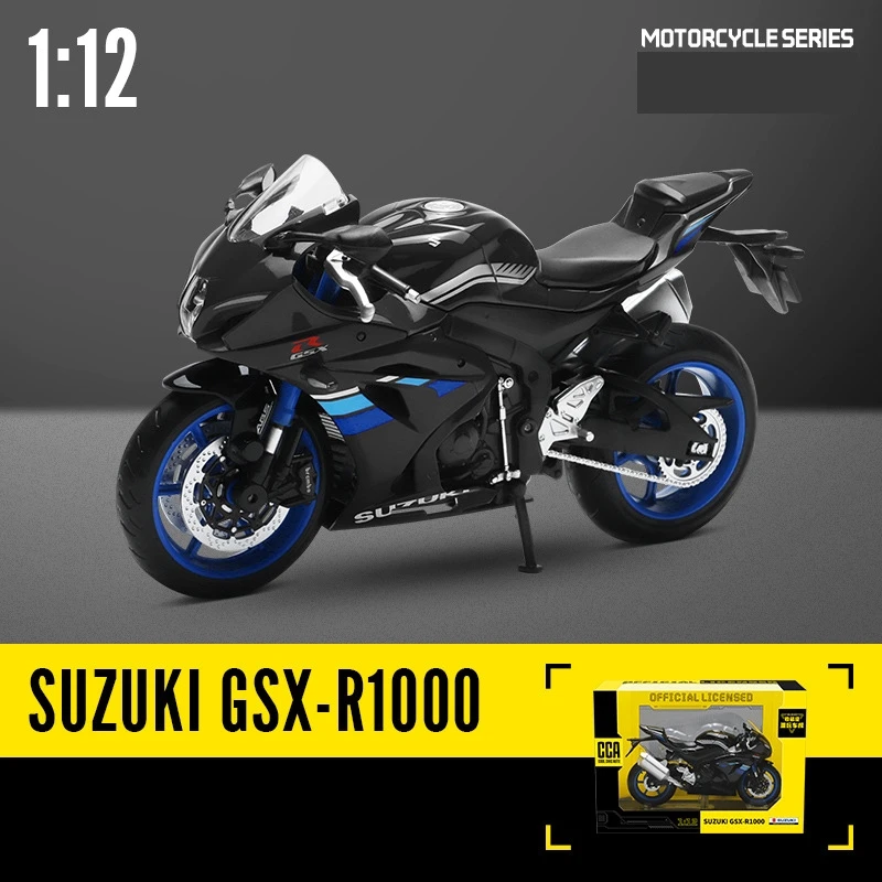 CCA MSZ 1/12 Motorcycle Toy Model Miniature Diecast SUZUKI YAMAHA KAWASAKI BMW HONDA Motorbike Collection Gift For Boy Children