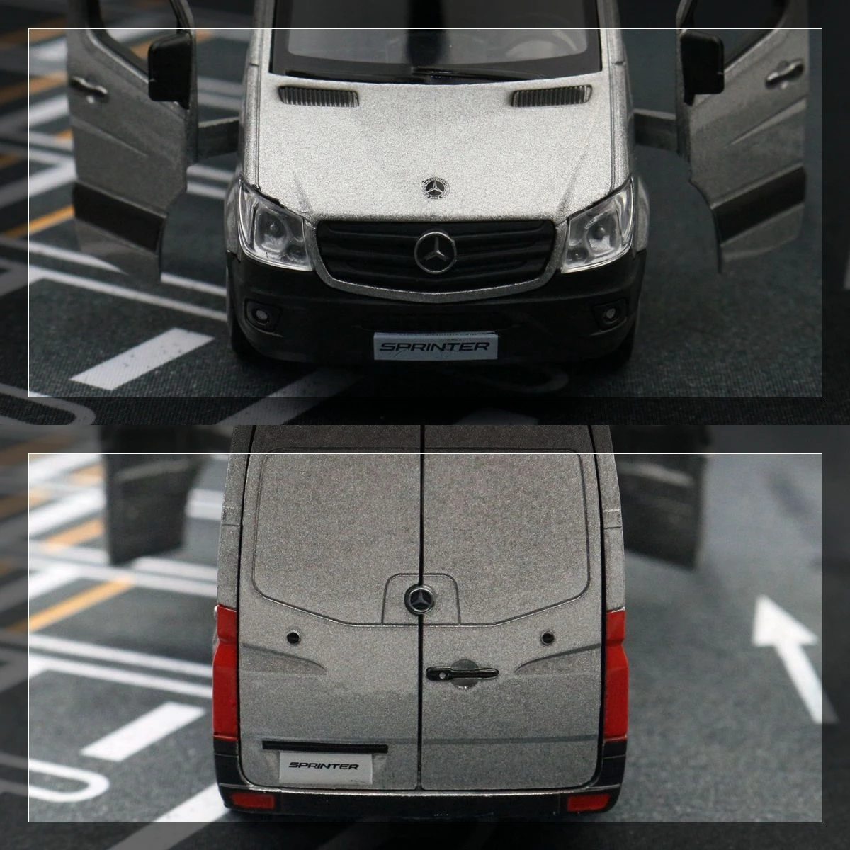 Mercedes-Benz Sprinter Toy Car Model 1/36 RMZ City Diecast Alloy Miniature Pull Back Doors Openable Collection Gift for Children Mercedes-Benz Sprinter Toy Car Model 1/36 RMZ City Diecast Alloy Miniature Pull Back Doors Openable Collection Gift for Children