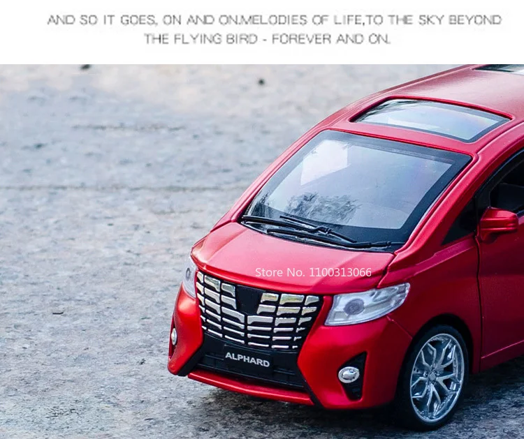1/32 Scale Alloy Alphard Toys Cars Models 6 Doors Opened MPV Toys Rear Wheel Pull Back Vehicles for Boyfriend Festival Presents 1/32 Scale Alloy Alphard Toys Cars Models 6 Doors Opened MPV Toys Rear Wheel Pull Back Vehicles for Boyfriend Festival Presents
