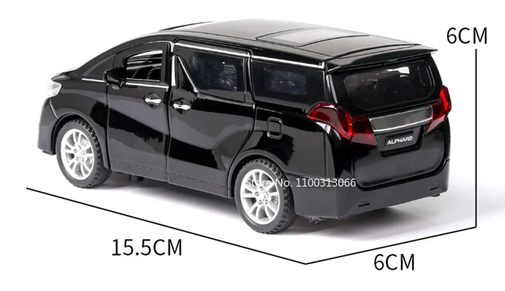 1/32 Scale Alloy Alphard Toys Cars Models 6 Doors Opened MPV Toys Rear Wheel Pull Back Vehicles for Boyfriend Festival Presents 1/32 Scale Alloy Alphard Toys Cars Models 6 Doors Opened MPV Toys Rear Wheel Pull Back Vehicles for Boyfriend Festival Presents