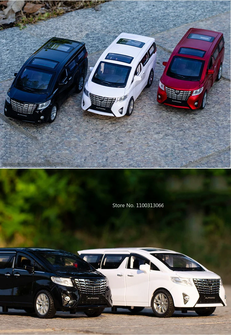 1/32 Scale Alloy Alphard Toys Cars Models 6 Doors Opened MPV Toys Rear Wheel Pull Back Vehicles for Boyfriend Festival Presents 1/32 Scale Alloy Alphard Toys Cars Models 6 Doors Opened MPV Toys Rear Wheel Pull Back Vehicles for Boyfriend Festival Presents