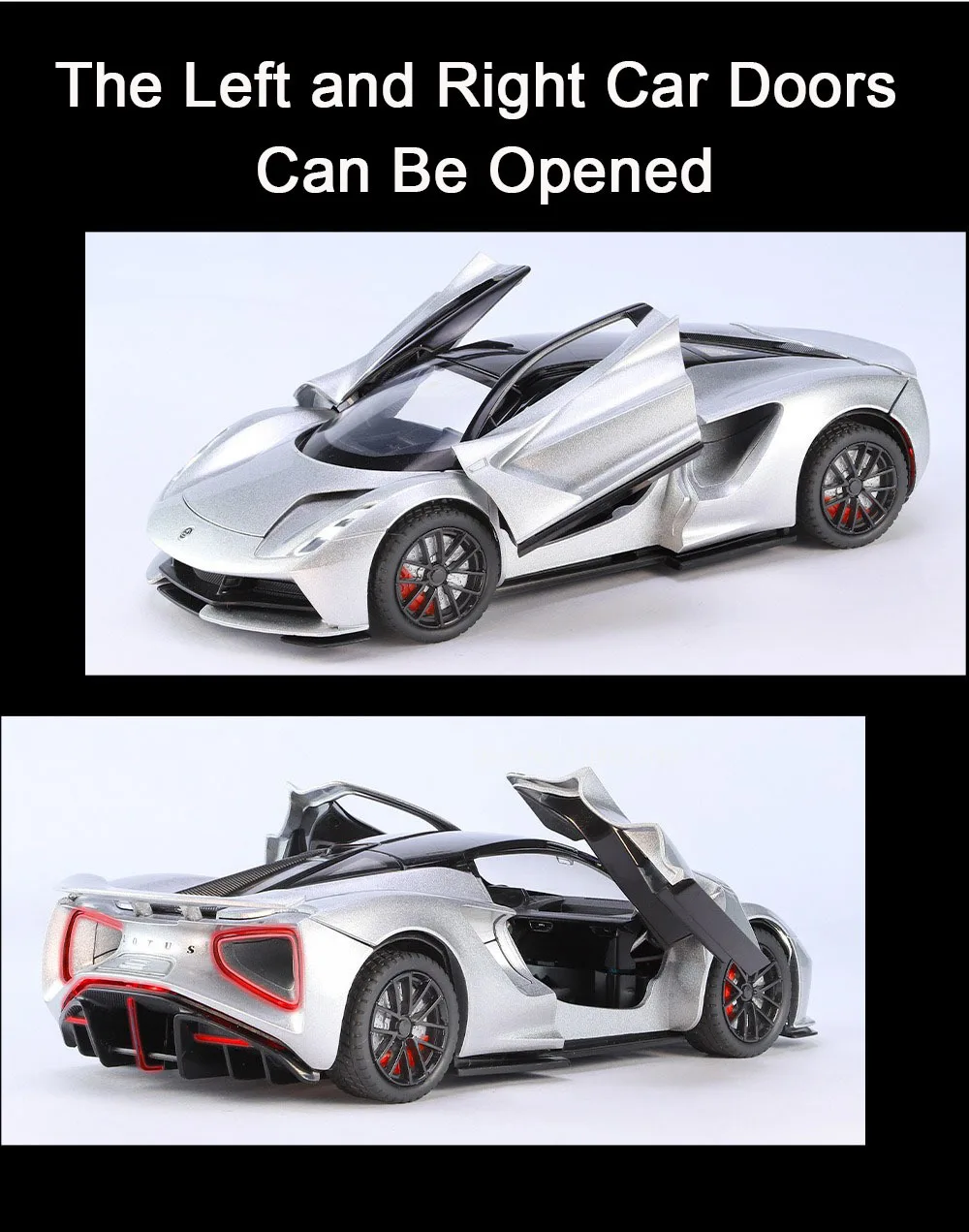 1/24 Lotus Evija Alloy Model Cars Toys Simulation Doors Opened Sports Car with Light and Sound Vehicle for Children Boys Gifts 1/24 Lotus Evija Alloy Model Cars Toys Simulation Doors Opened Sports Car with Light and Sound Vehicle for Children Boys Gifts