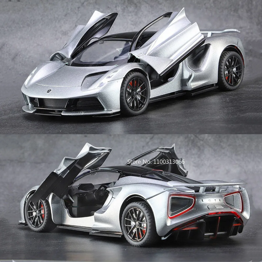1/24 Lotus Evija Alloy Model Cars Toys Simulation Doors Opened Sports Car with Light and Sound Vehicle for Children Boys Gifts 1/24 Lotus Evija Alloy Model Cars Toys Simulation Doors Opened Sports Car with Light and Sound Vehicle for Children Boys Gifts