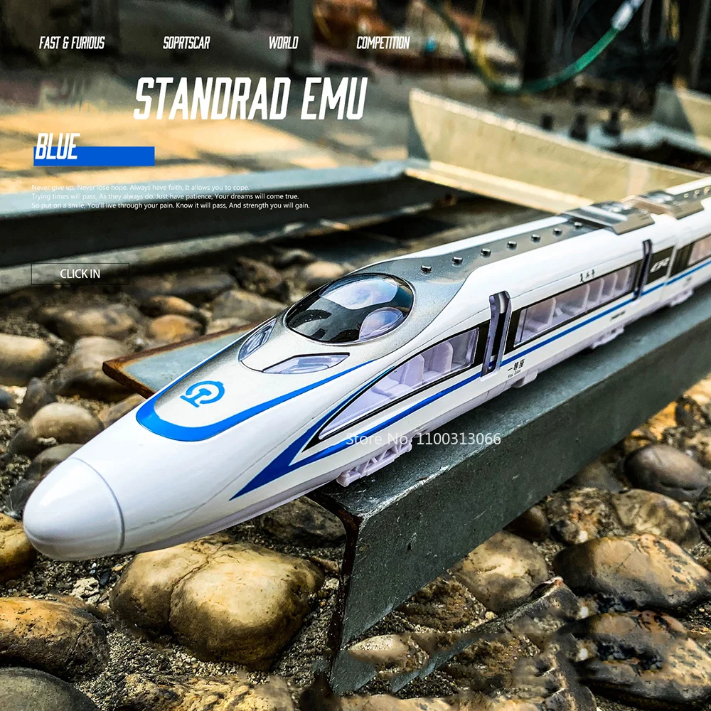 Alloy Fuxing High-Speed Train Model Unlimited Connection Of High-Speed Train Harmony Track The Light Sound Pull Back Kids Toys Alloy Fuxing High-Speed Train Model Unlimited Connection Of High-Speed Train Harmony Track The Light Sound Pull Back Kids Toys