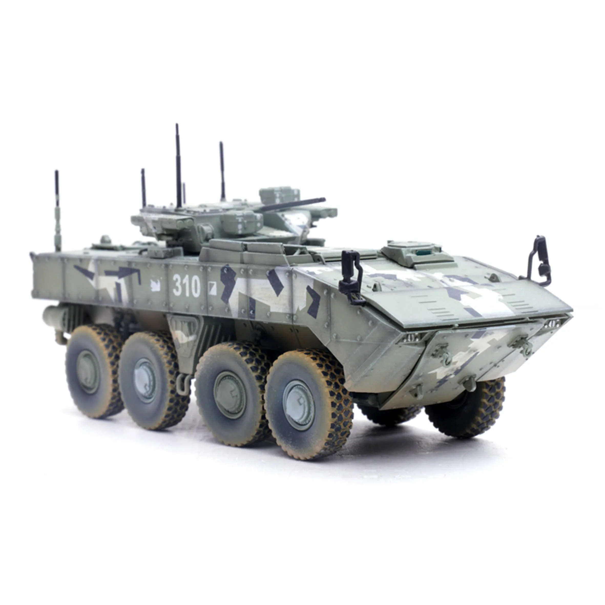 1: 72 P12221PD Russian boomerang IFV armored vehicle model green digital coating (wheels rotatable) Finished product collection