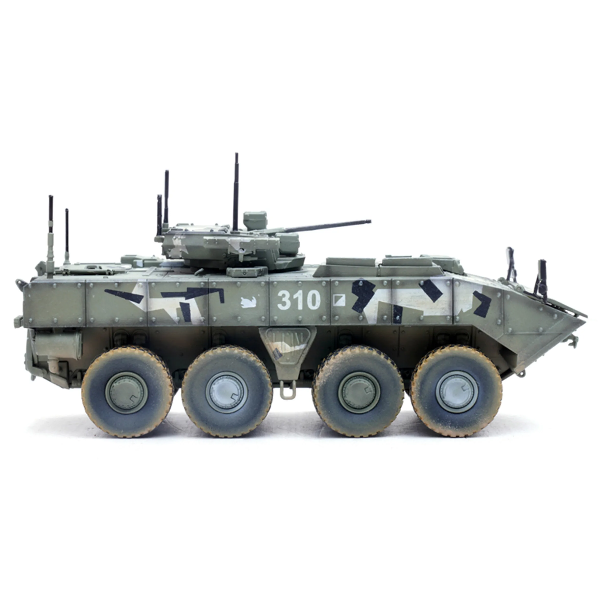 1: 72 P12221PD Russian boomerang IFV armored vehicle model green digital coating (wheels rotatable) Finished product collection