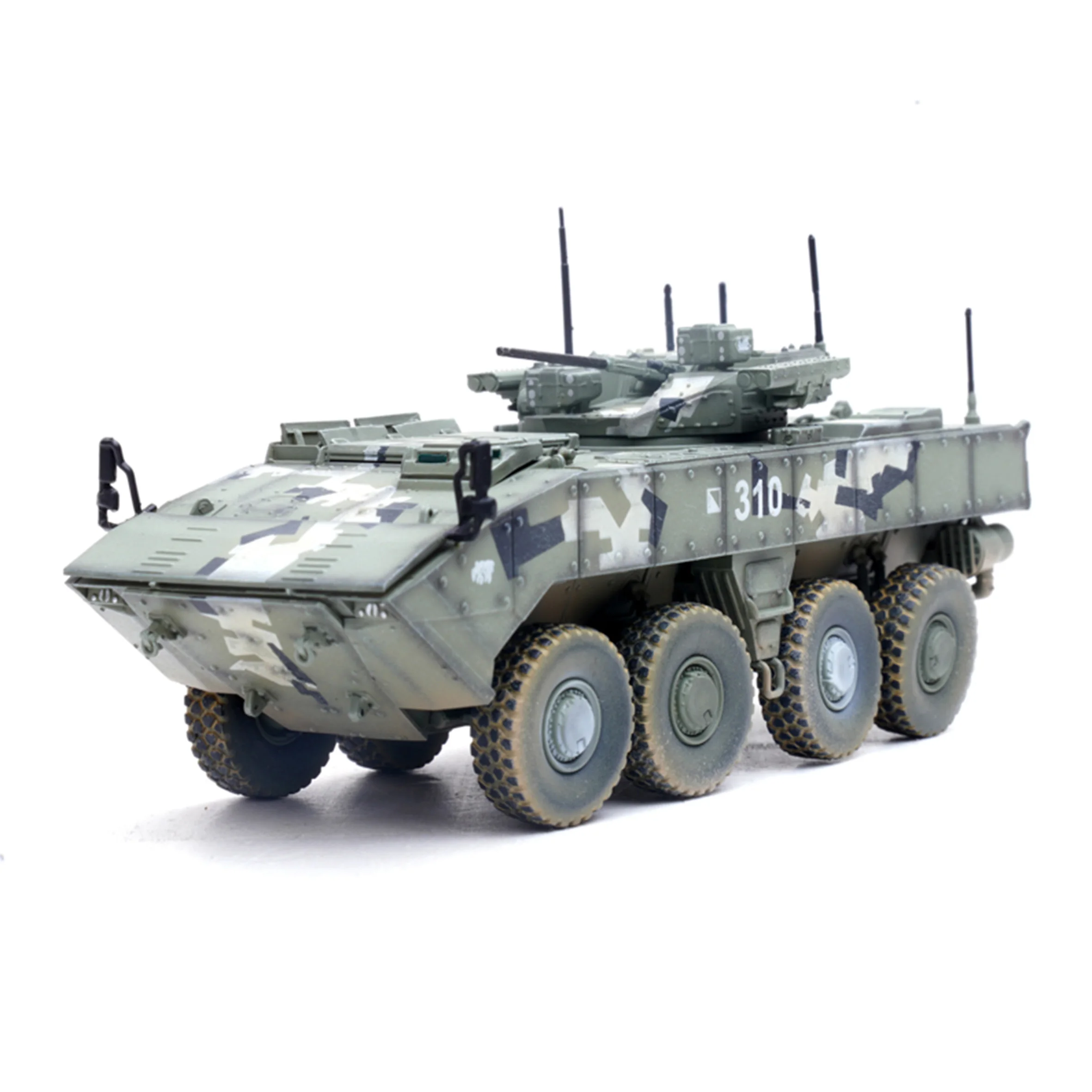 1: 72 P12221PD Russian boomerang IFV armored vehicle model green digital coating (wheels rotatable) Finished product collection