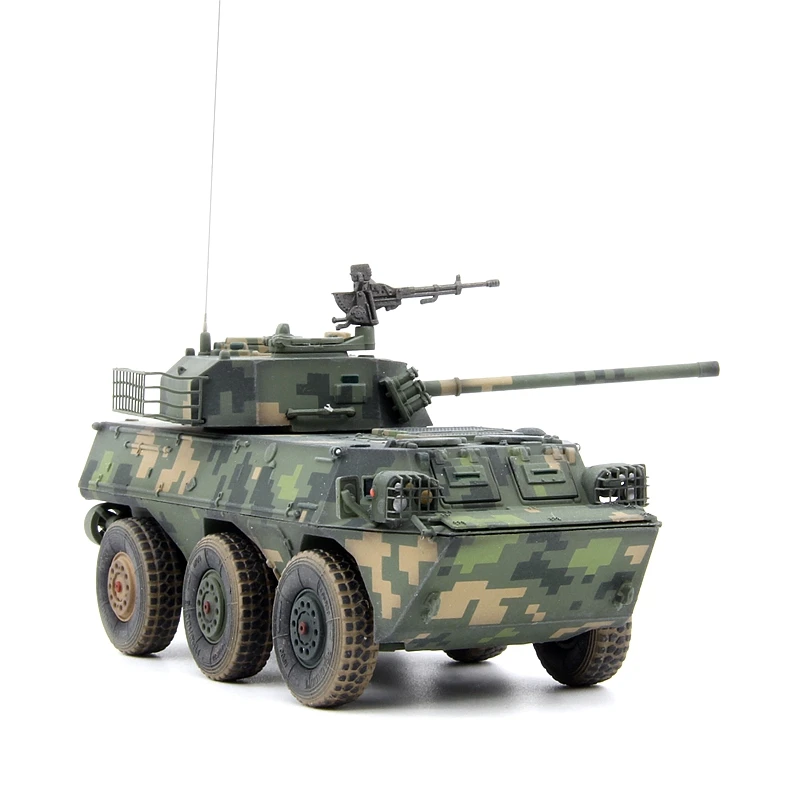 1: 72 UNS China PLL05 wheeled assault vehicle model 120MM jungle digital camouflage Finished product collection model