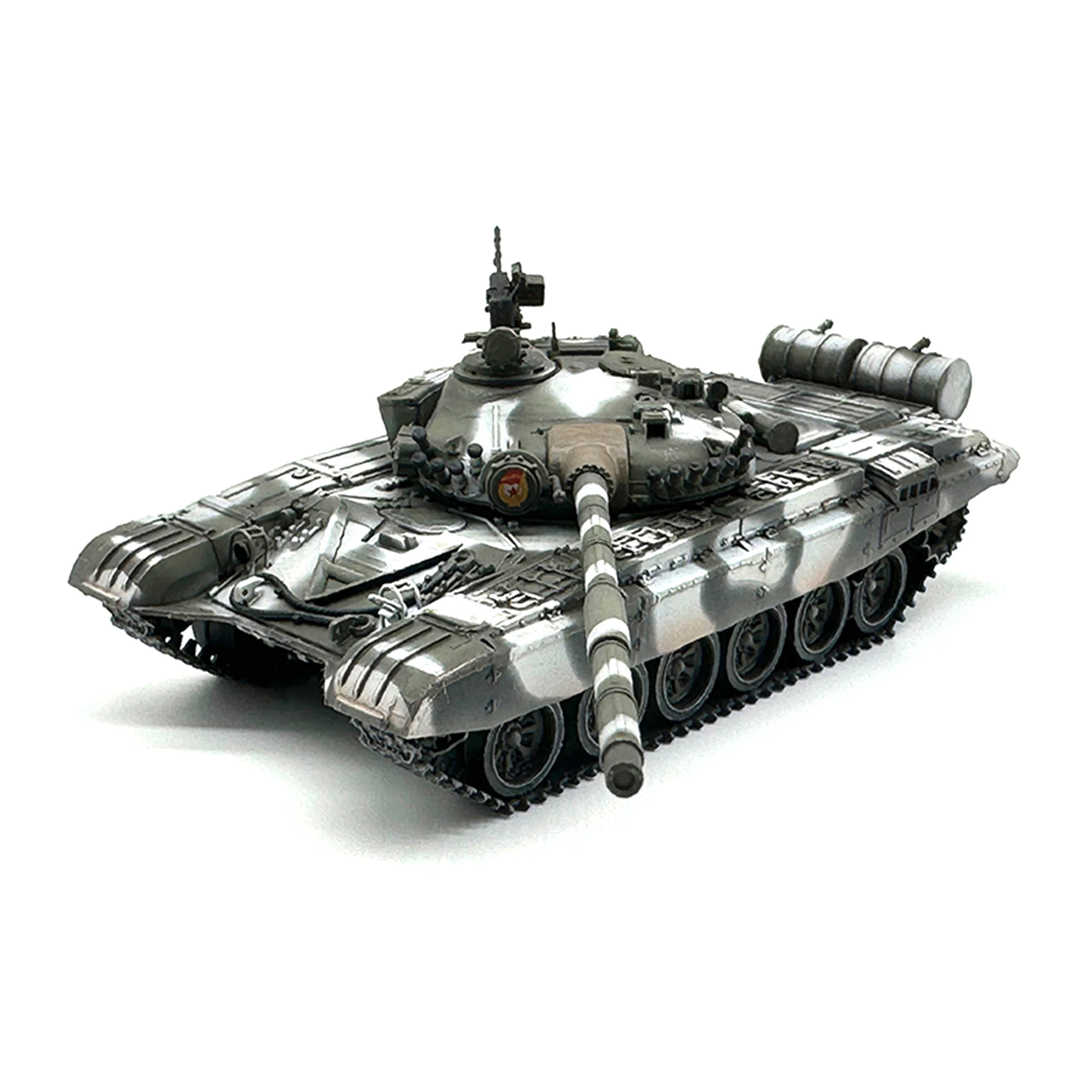 1: 72 AR Russian T-72A T72 Main Battle Tank Model Guard Snow Camo Coating Finished product collection model