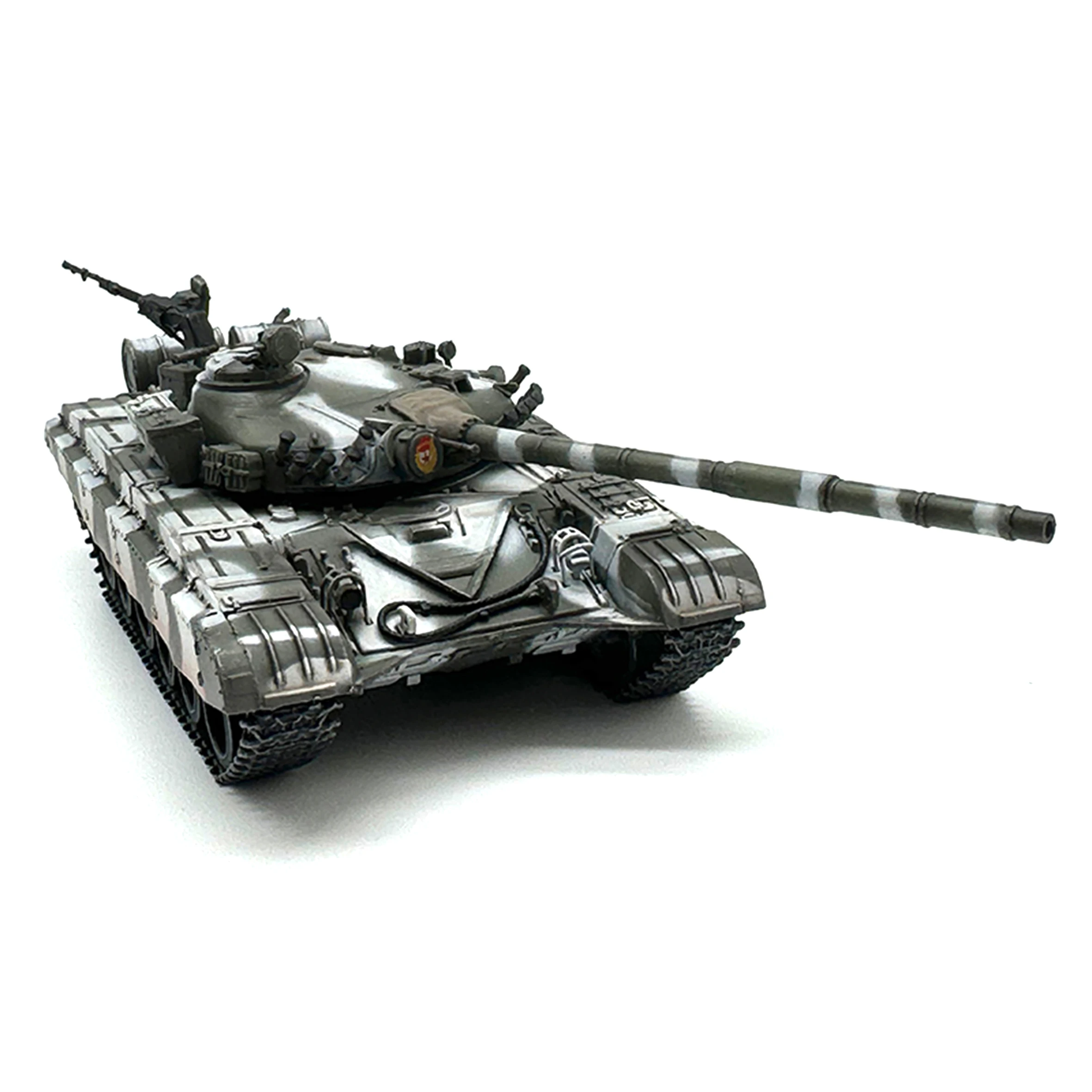 1: 72 AR Russian T-72A T72 Main Battle Tank Model Guard Snow Camo Coating Finished product collection model