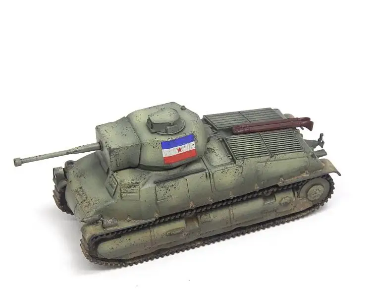 1: 72 RP1034 S35 Yugoslav Tank Model  PVC finished product collection model
