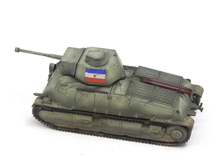 1: 72 RP1034 S35 Yugoslav Tank Model  PVC finished product collection model
