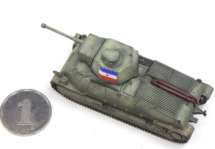 1: 72 RP1034 S35 Yugoslav Tank Model  PVC finished product collection model