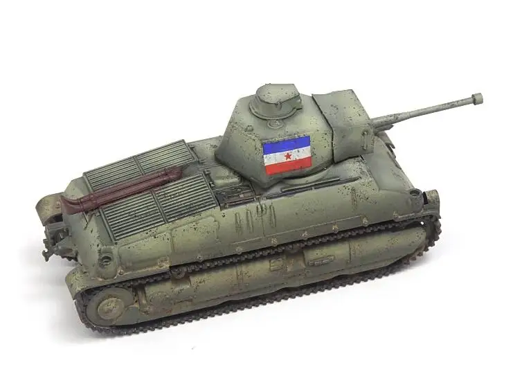 1: 72 RP1034 S35 Yugoslav Tank Model  PVC finished product collection model