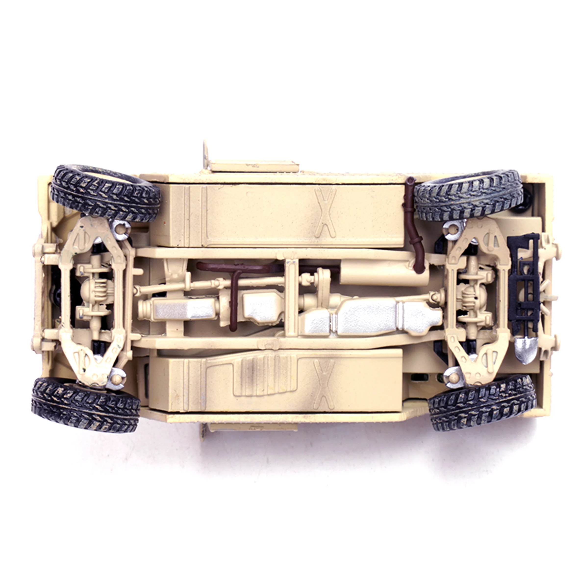 1: 64 US M1046 HMMWV Tactical Vehicle Model Anti Tank Missile Version Wheel Steering Alloy Collection Model