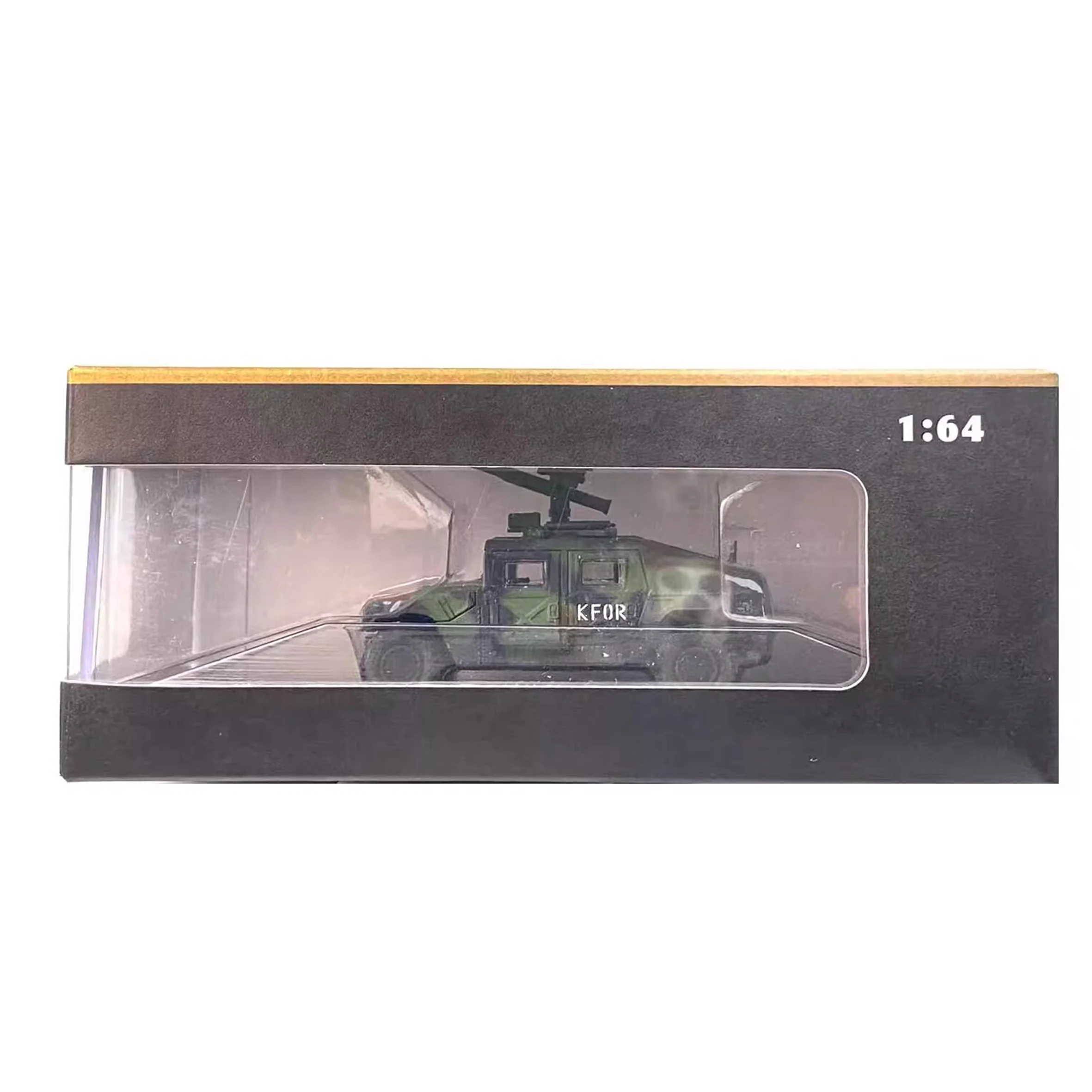 1: 64 US M1046 HMMWV Tactical Vehicle Model Anti Tank Missile Version Wheel Steering Alloy Collection Model