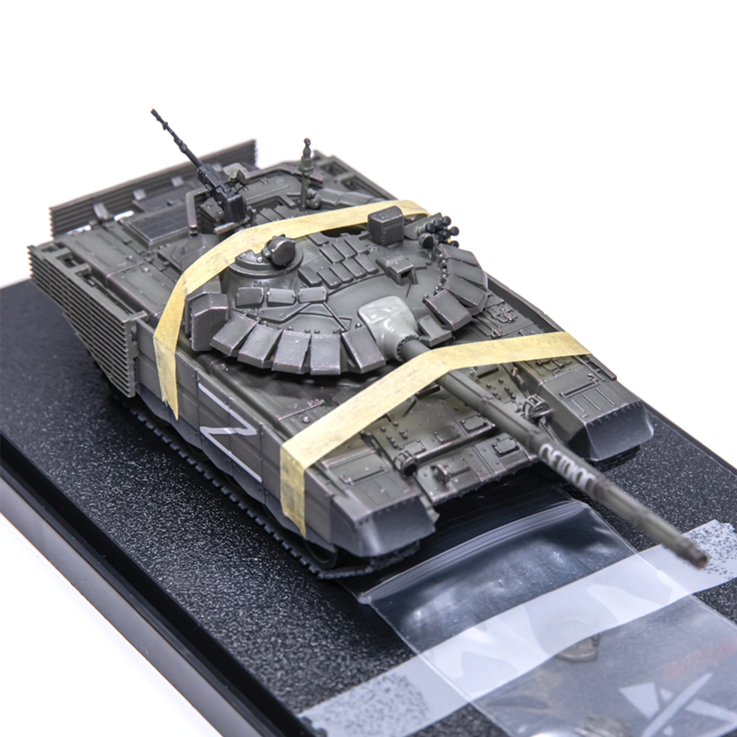 1: 72 AS Russian T72 T-72B3 main battle tank model (gun barrel painted with slogans) Finished product collection model 1: 72 AS Russian T72 T-72B3 main battle tank model (gun barrel painted with slogans) Finished product collection model