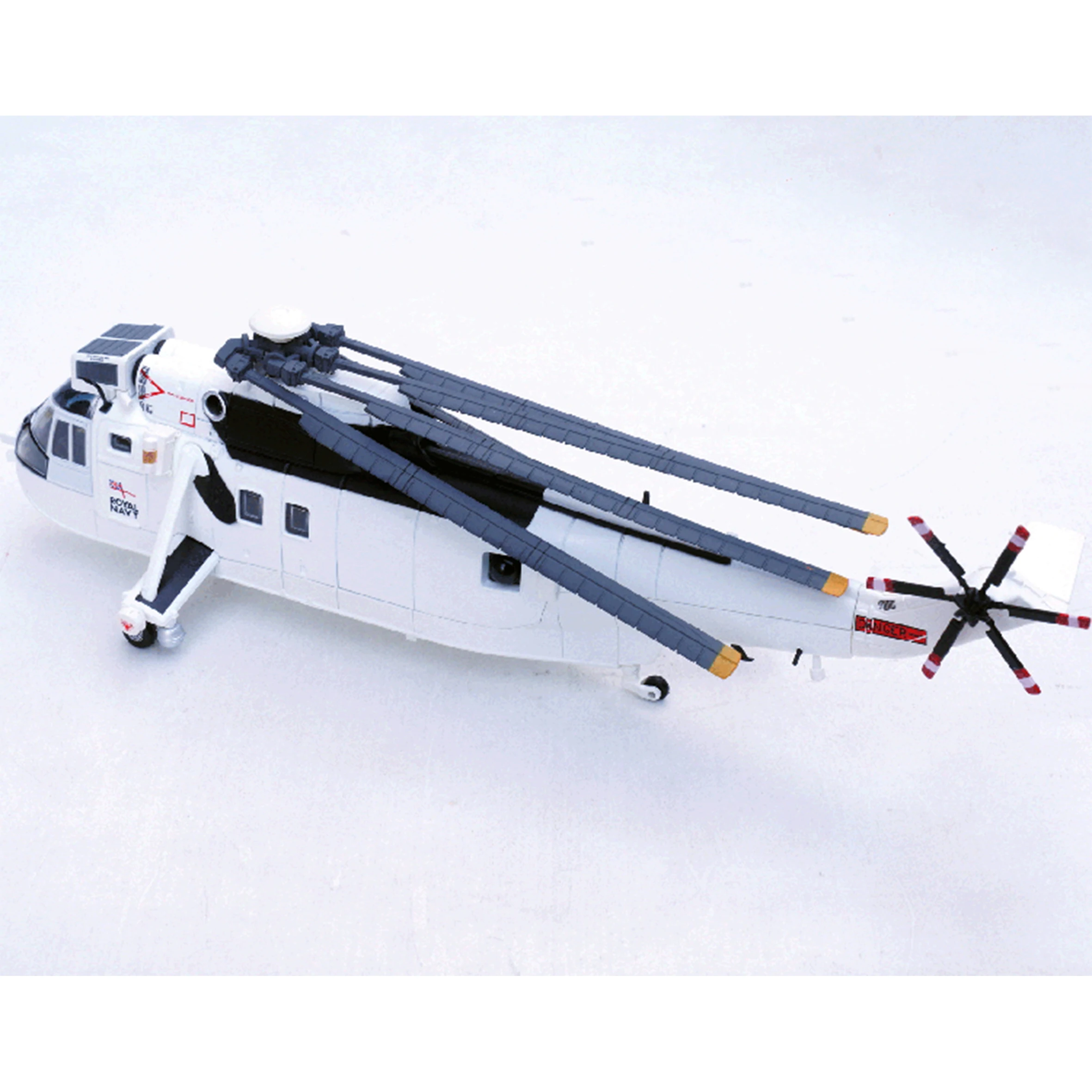 1: 72 14008LC SH-3 (S-61) helicopter model with white UN coating Static finished product model