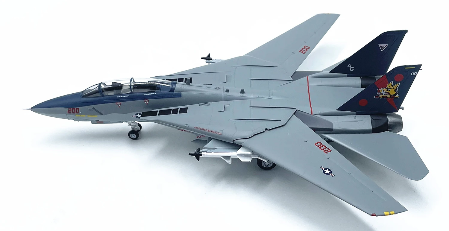 1: 72 American F14B fighter model VF-11 Red Boar Squadron E37189 Finished product collection model 1: 72 American F14B fighter model VF-11 Red Boar Squadron E37189 Finished product collection model