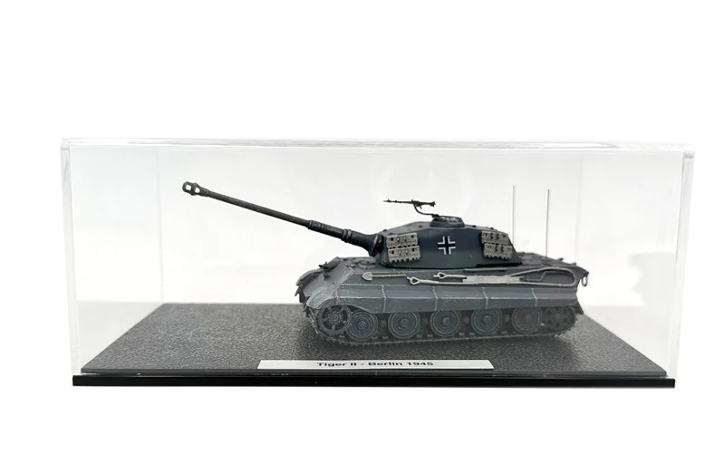 1: 72 1945 German Tiger King tank model aging German gray coating  Semi alloy simulation finished product model