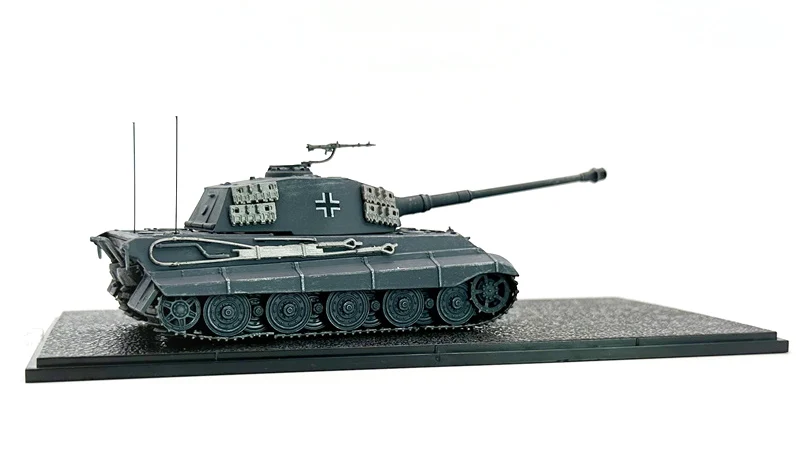1: 72 1945 German Tiger King tank model aging German gray coating  Semi alloy simulation finished product model