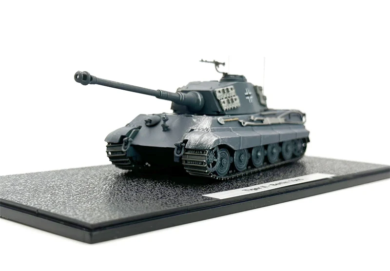 1: 72 1945 German Tiger King tank model aging German gray coating  Semi alloy simulation finished product model