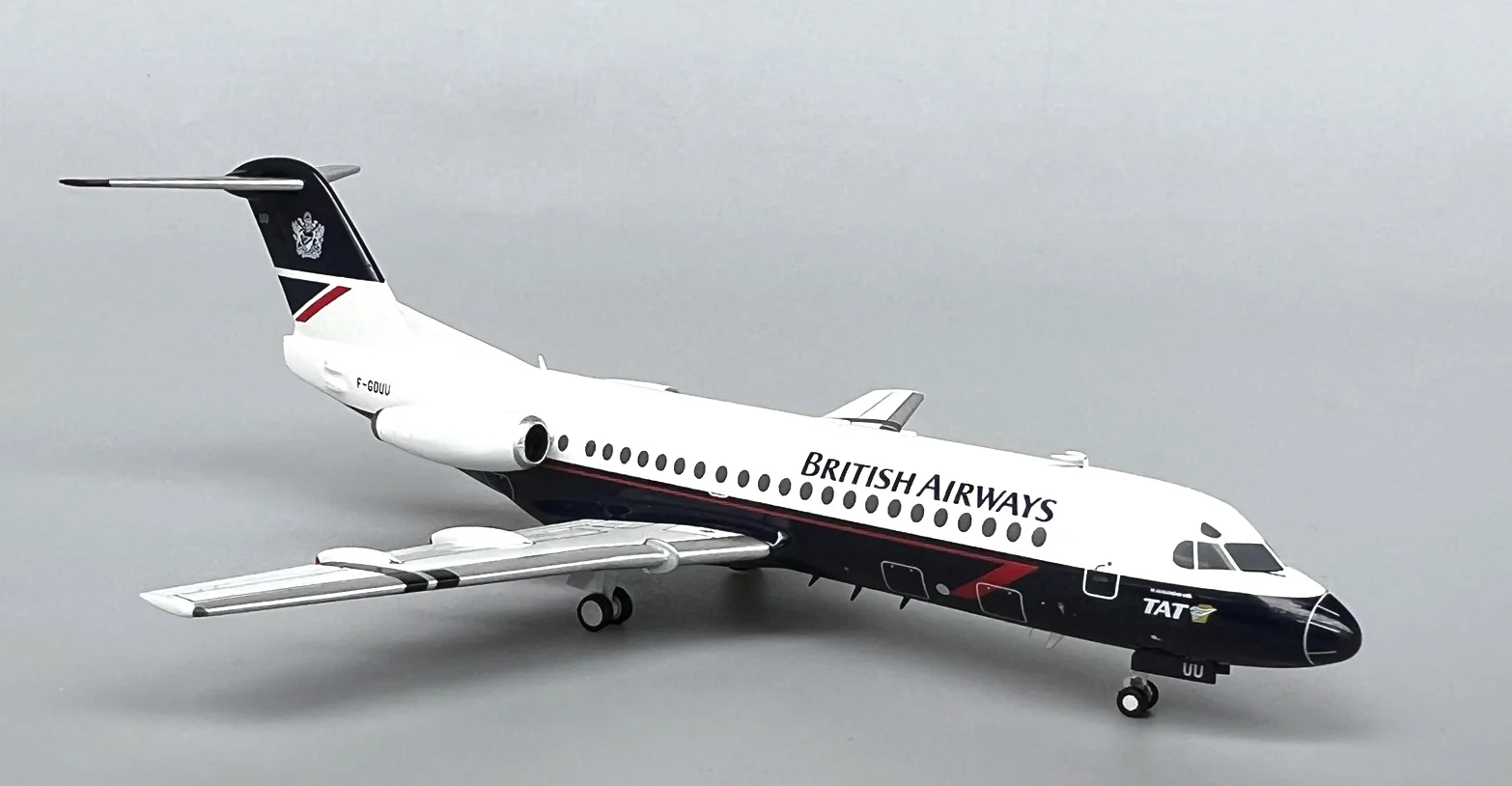 ARD 1/200 UK F28-2000 aircraft model F-GDUU Alloy Collection Model ARD 1/200 UK F28-2000 aircraft model F-GDUU Alloy Collection Model